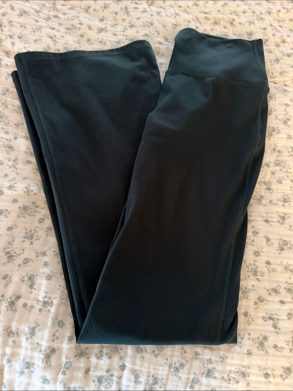 Dark Green Women’s Ribbed Leggings
